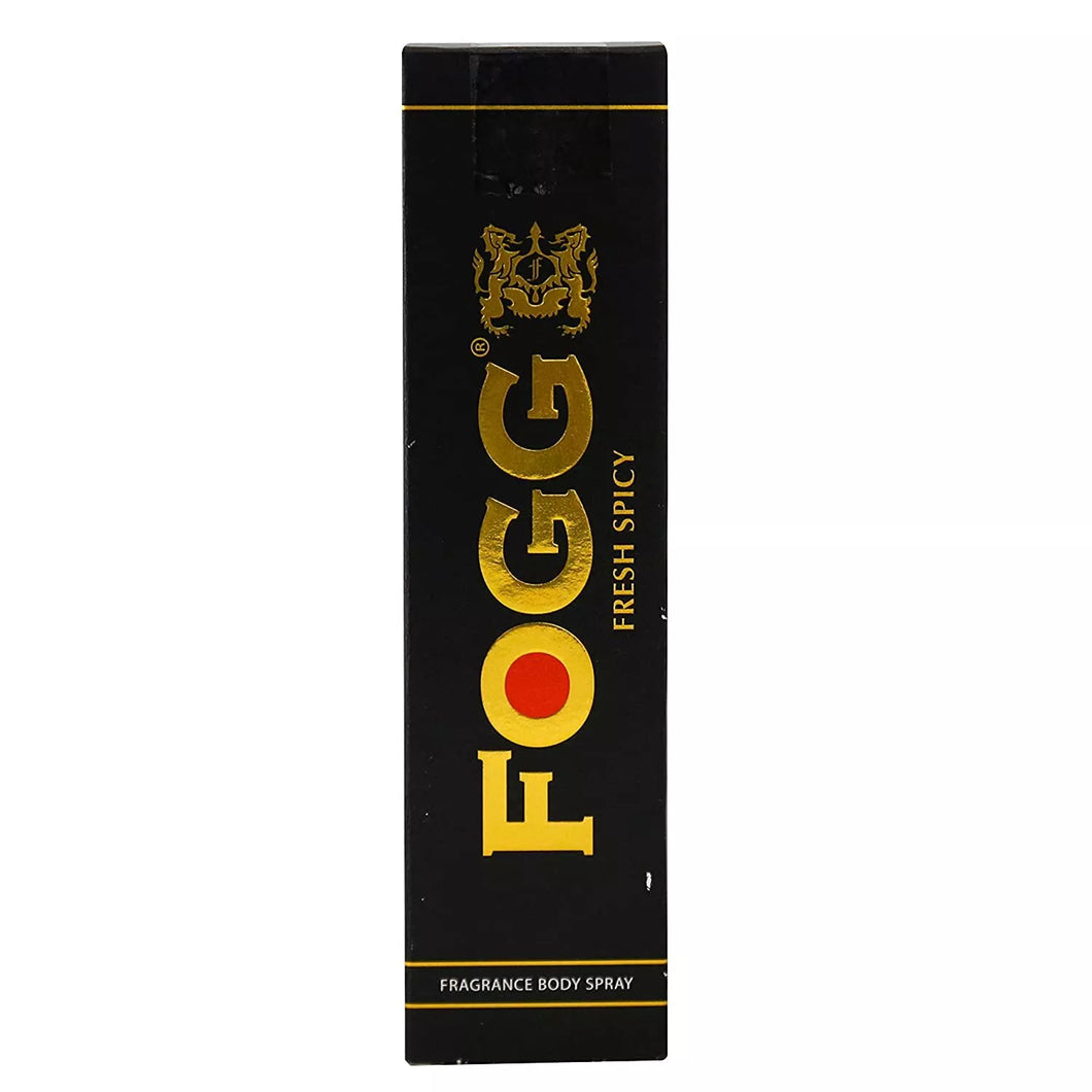 Fogg Fresh Spicy Premium Black Series No Gas Fragrant Body Spray For Men, 150ml